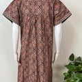 Digital Printed 100% Cotton Front Open Nighty