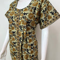 Green 100% Cotton Full Front Open Nighty