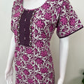 Pink 100% Cotton Women's Nighty