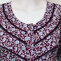 Purple 100% Cotton Women's Nightgown