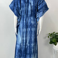 Denim Blue Premium Alpine Fabric Kaftan