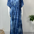 Denim Blue Premium Alpine Fabric Kaftan