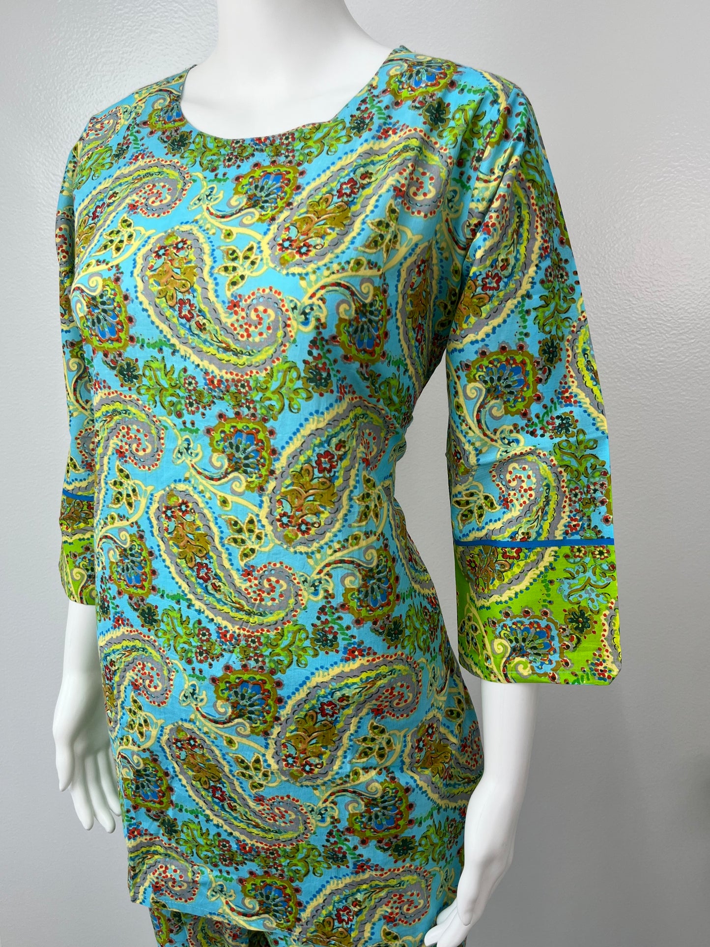 Tropical Bliss Green Pure Cotton Co-ord Set