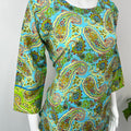 Tropical Bliss Green Pure Cotton Co-ord Set