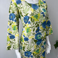 Blue Blossom Khadi Cotton Co-ord Set