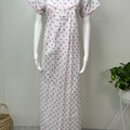Pink Flora Boutique Cotton Nighty Soft & Comfortable