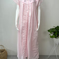 Baby Pink 100% Cotton 2-Piece NIghtgown Set