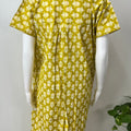 Yellow Pure Cotton Nightgown Elegant & Comfortable