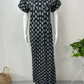 Black Pure Cotton Nighty for Women