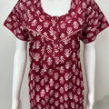 Hot Pink 100% Cotton Women's Nighty
