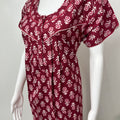 Hot Pink 100% Cotton Women's Nighty