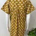 Olive Green Pleated 100% Cotton Nighty.