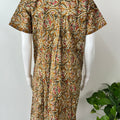 Mustard Printed 100% Cotton Nightgown