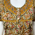 Mustard Printed 100% Cotton Nightgown