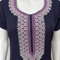 Purple Premium Alpine Embroidered Nightgown