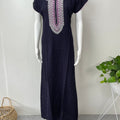 Purple Premium Alpine Embroidered Nightgown