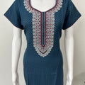 Turquoise Soft & Stylish Alpine Fabric Nighty