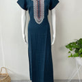 Turquoise Soft & Stylish Alpine Fabric Nighty