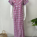 Floral 100% Cotton Nightgown Soft & Breathable