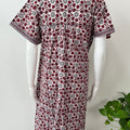 Red 100% Cotton Nightgown Comfortable & Elegant