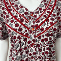 Red 100% Cotton Nightgown Comfortable & Elegant