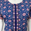 Royal Blue 100% Cotton Nighty Comfortable & Elegant