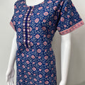 Royal Blue 100% Cotton Nighty Comfortable & Elegant