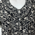 Black Pleated 100% Cotton Nightgown