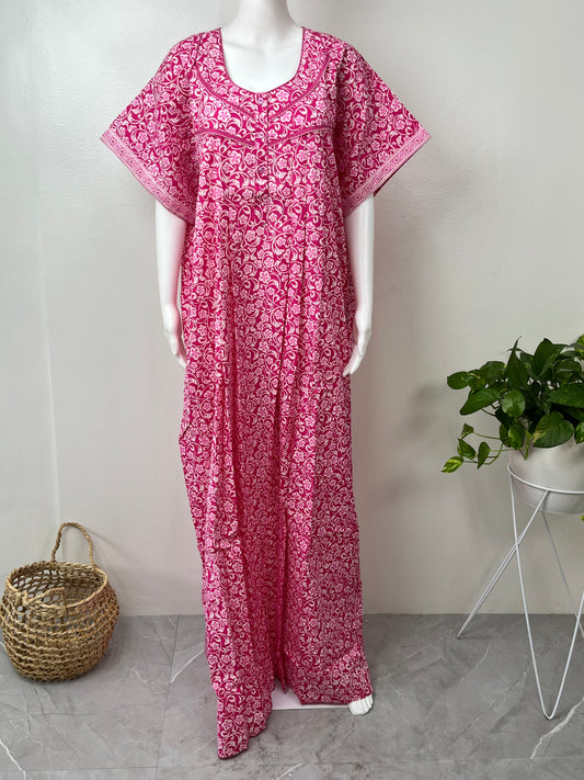 Pink 100% Cotton Nighty Soft & Comfortable