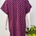 Floral print alpine pleated nighty for women with pocket