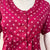 Floral print alpine pleated nighty for women with pocket