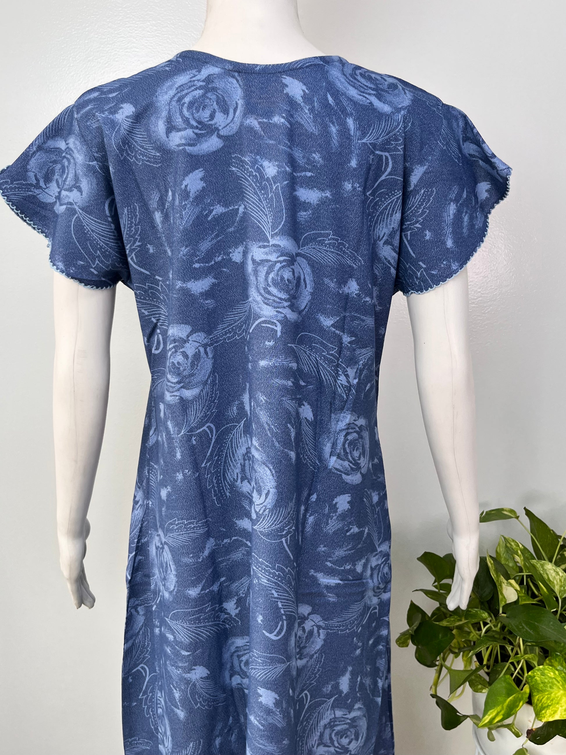 Floral print alpine A-line nightgown for women