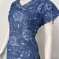 Floral print alpine A-line nightgown for women