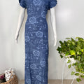 Floral print alpine A-line nightgown for women