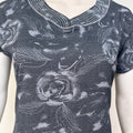 Floral print alpine A-line nightgown for women