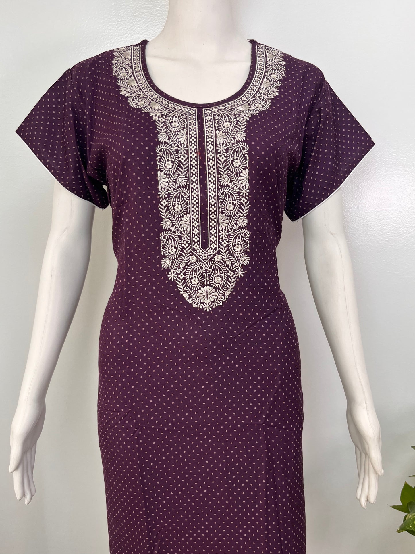 Designer alpine A-line nighty for women from Rose Petals