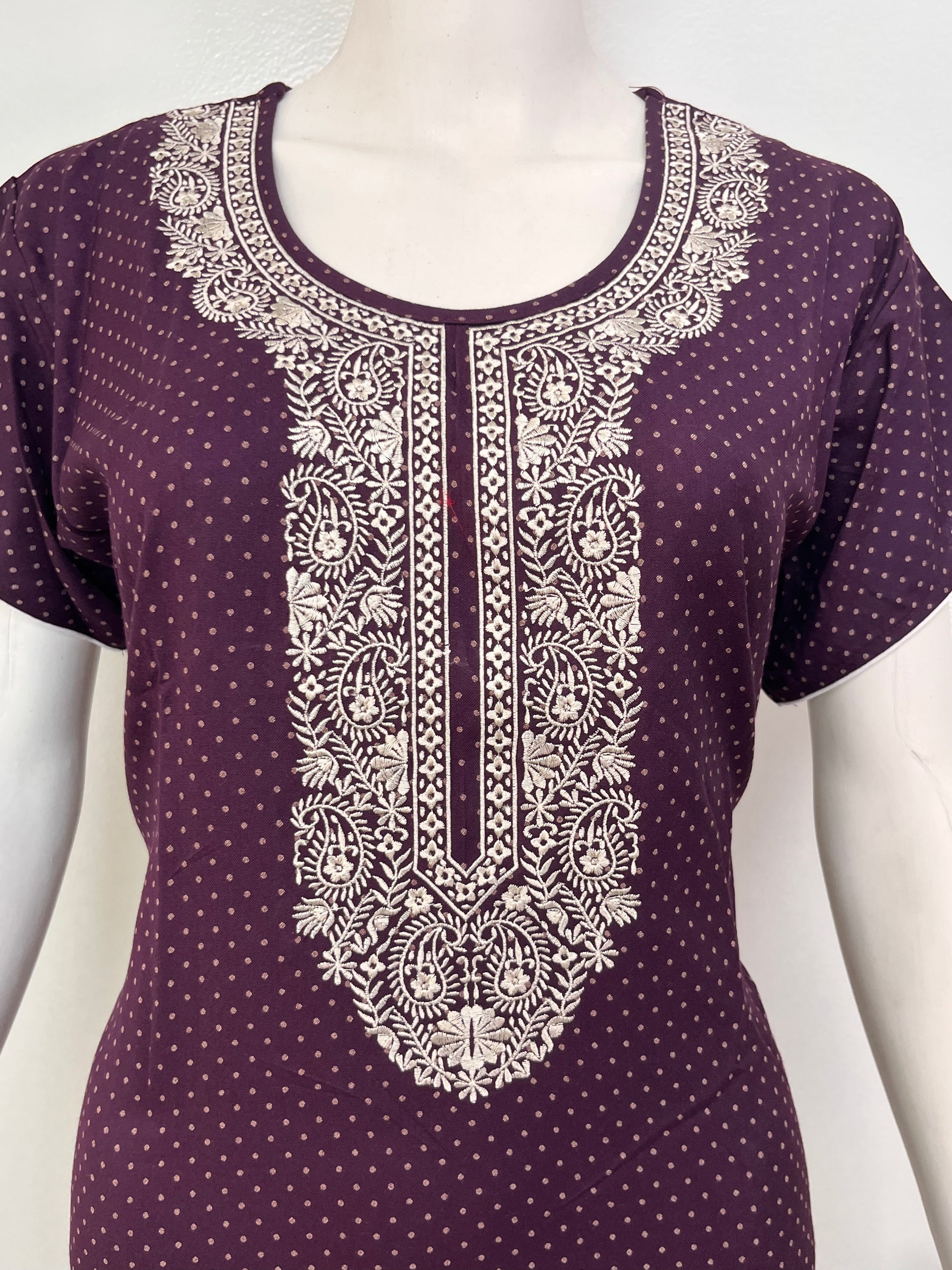 Designer alpine A-line nighty for women from Rose Petals