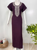 Designer alpine A-line nighty for women from Rose Petals