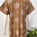 Floral alpine pleated nighty for women with pocket