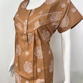 Floral alpine pleated nighty for women with pocket