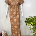 Floral alpine pleated nighty for women with pocket