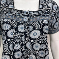 Designer pure cotton pleated nighty for women with pocket
