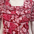 Floral printed pure cotton pleated nighty for women