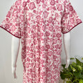 Printed pure cotton pleated nighty for women in four colours
