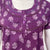 Floral pure cotton pleated nighty for women with pocket