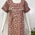 Pure cotton pleated nightgown for women with pocket
