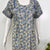 Pure cotton pleated nightgown for women with pocket