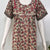 Pure cotton pleated nightgown for women with pocket