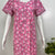 100% pure cotton pleated nighty for women in pastel shades