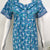 100% pure cotton pleated nighty for women in pastel shades